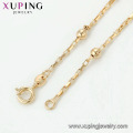 44711 Collar de cadena de cuentas unisex color oro de 18k xuping simple